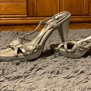 Silver shoes